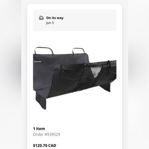 Ruffwear dirtbag dog car seat cover